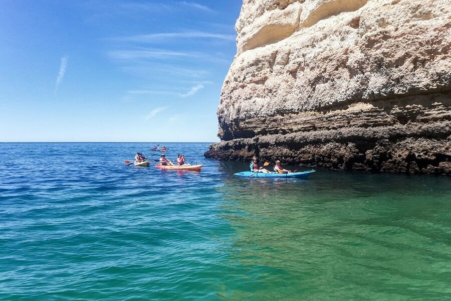 Benagil: Benagil Caves and Secret Spots Guided Kayaking Tour - What to wear and what to leave behind