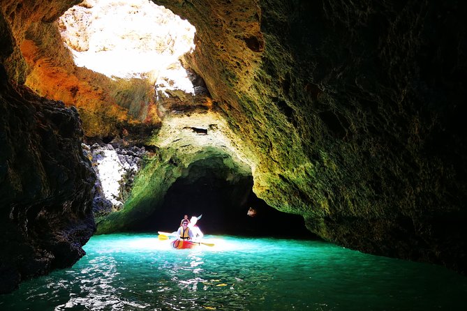 Benagil Cave - Sunrise or Sunset Kayak Tour (Small groups) - Entering Algar de Benagil by kayak