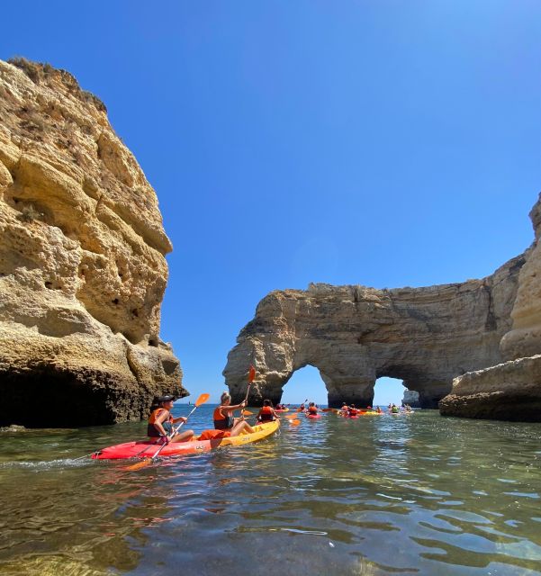 Benagil: Caves, Coves & Secret Beaches Guided Kayaking Tour - Smaller caves and Praia da Corredoura
