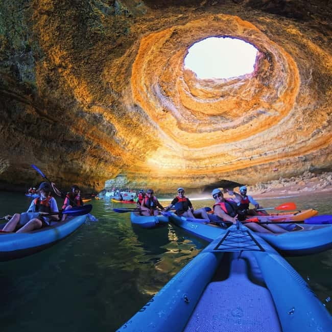 Benagil: Guided Kayak Tour inside caves and Praia da Marinha - Why kayaking is the right way to see Benagil Cave