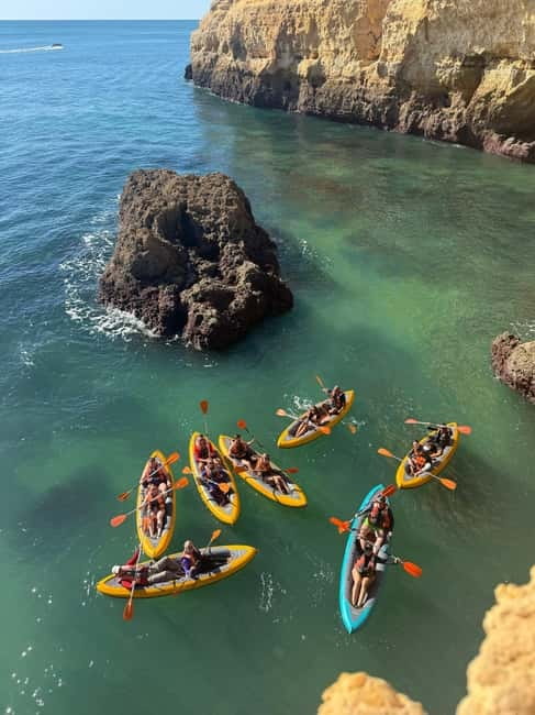 Benagil: Guided Kayak Tour inside caves and Praia da Marinha - Why the early morning tours are worth it