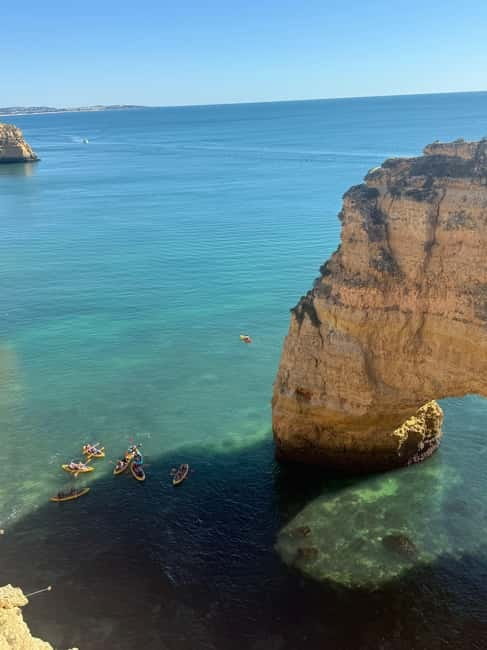 Benagil: Guided Kayak Tour inside caves and Praia da Marinha - What the $36 price includes