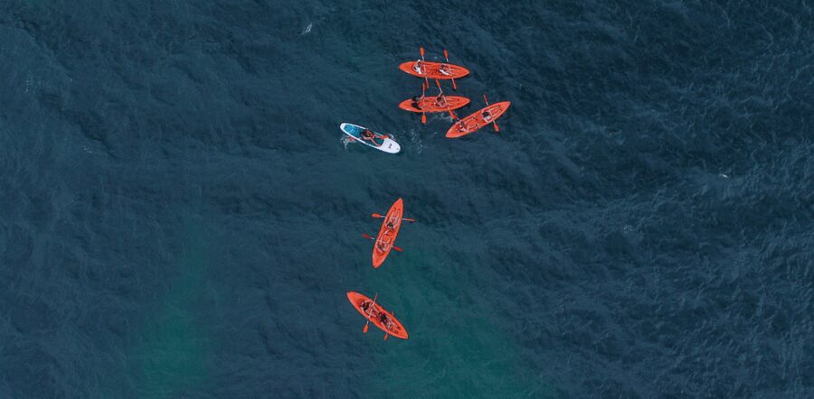 Benagil: Kayak Adventure - The 15-minute safety briefing at Benagil Beach