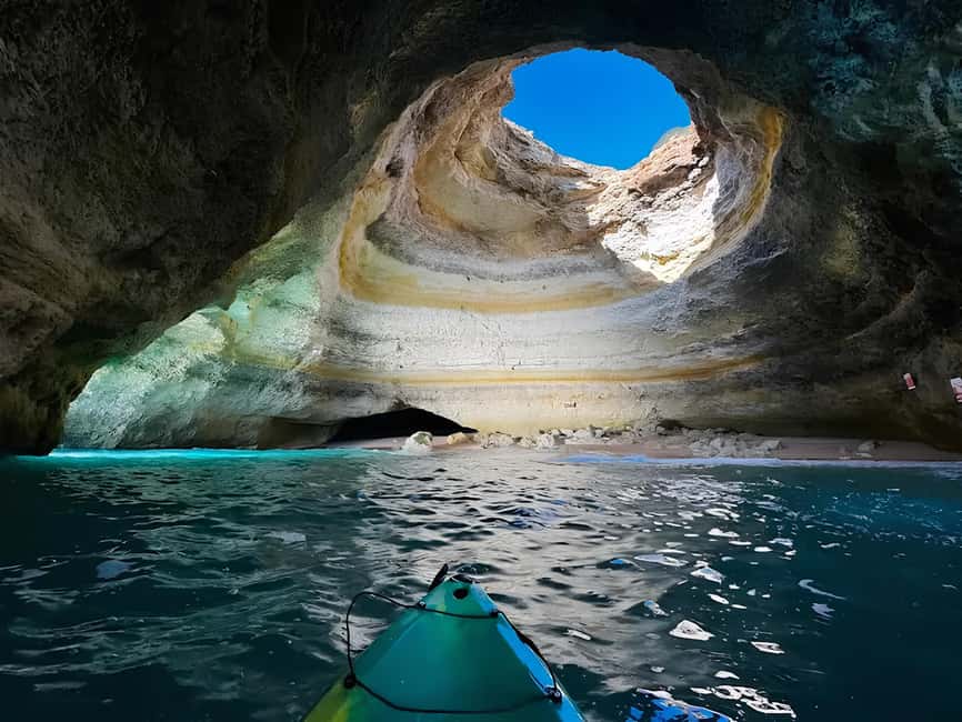Benagil: Kayak Tour to Benagil Caves – Small Group - From O Algar to Benagil Beach