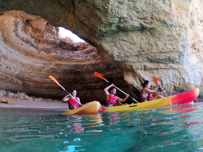 Benagil: Kayaking Adventure in Benagil Caves & Marinha Beach - Inside Benagil Cave