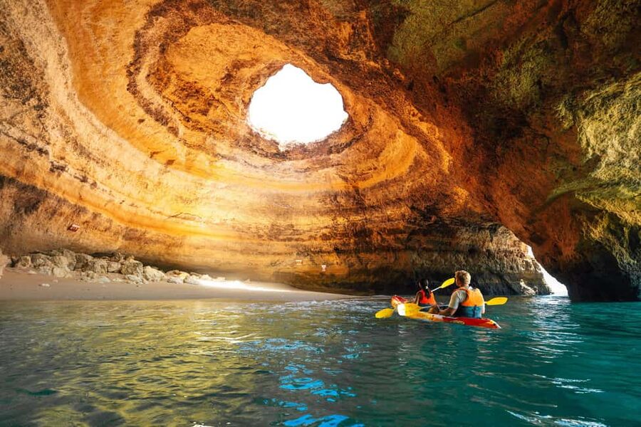 Benagil: Kayaking Tour to the Benagil Cave (Free Shower) - Benagil Cave, beautiful but rarely empty