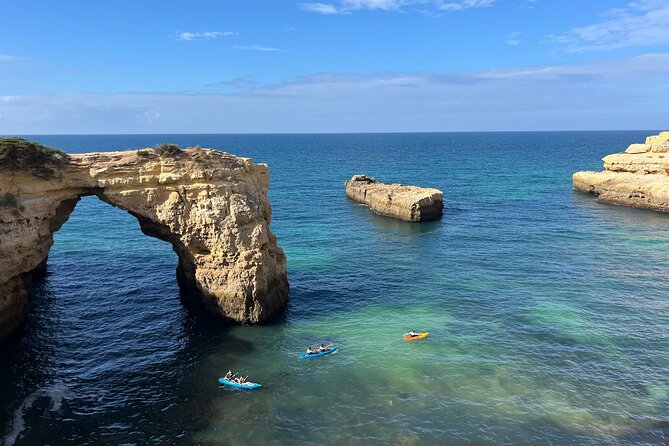 Benagil, Marinha & Albandeira - Kayak w/ Local Guide - Why the Albandeira launch makes a difference