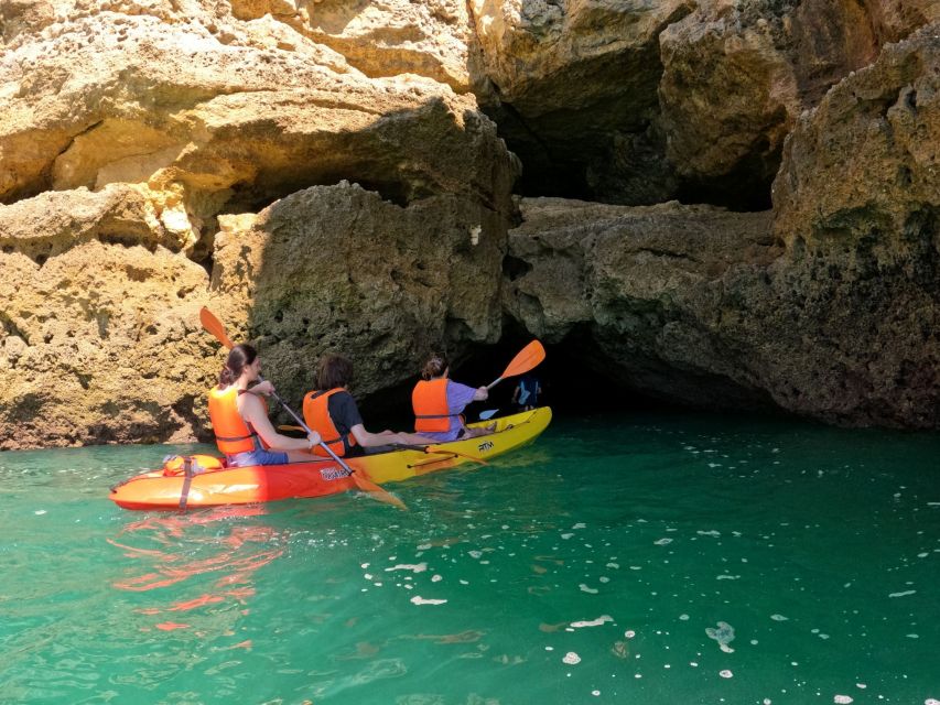Benagil: Sunrise kayak tour Benagil caves and secret spots - Praia da Marinha and the final paddle