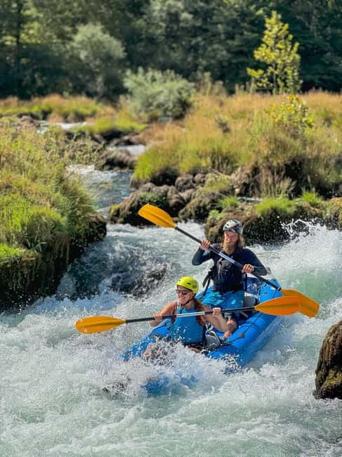 Bihać: Kayak with Una Pirates on the Una River - When the Una turns playful