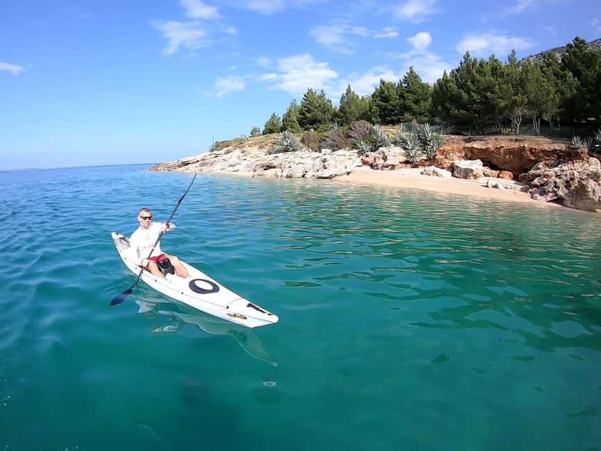 Bol: Zlatni Rat Beach Kayak Tour with Snorkeling - Seeing Zlatni Rat from the water