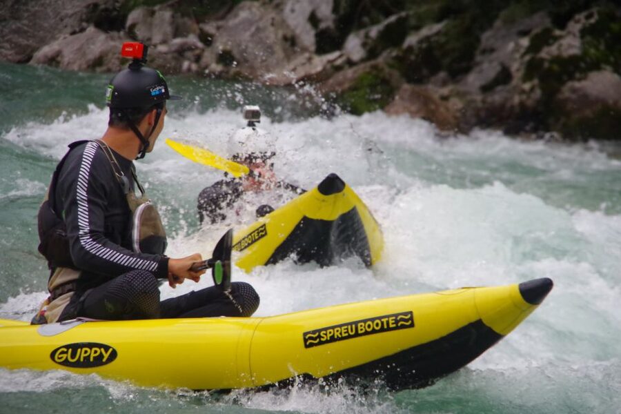 Bovec: Half-Day Kayaking Trip Down the Soča - Rock stops and easy swimming
