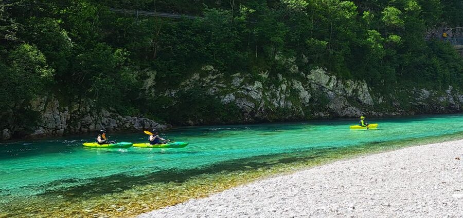 Bovec: Iconic Sit-on-Top Kayak Tour on Soča River +FREEphoto - What the $75 price really covers