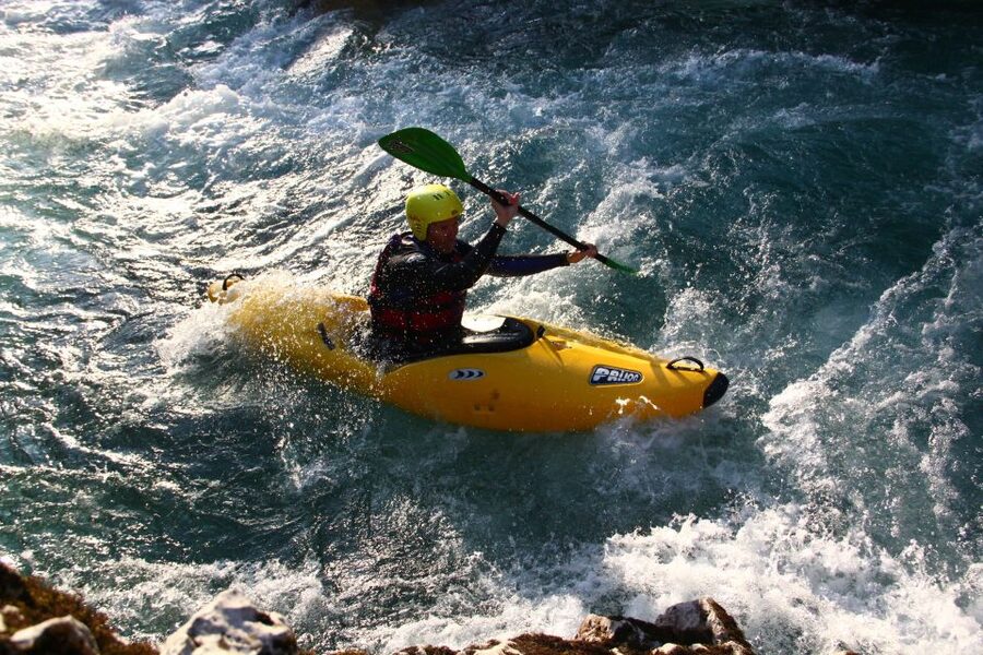 Bovec: Soča River 1-Day Beginners Kayak Course - The finish point and return to Bovec