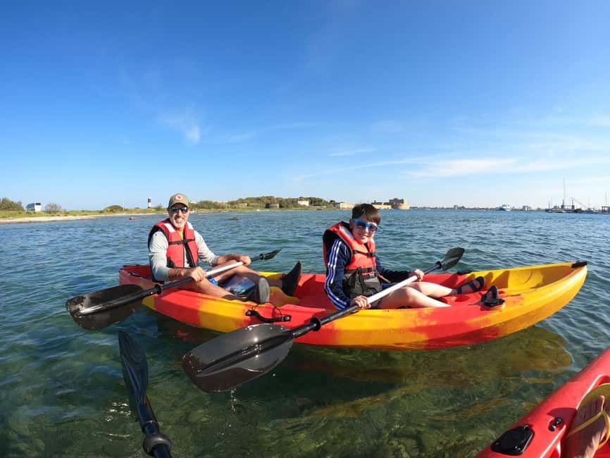 Brindisi: Guided Kayak Tour - Choosing between Brindisi’s cliffs and the bay