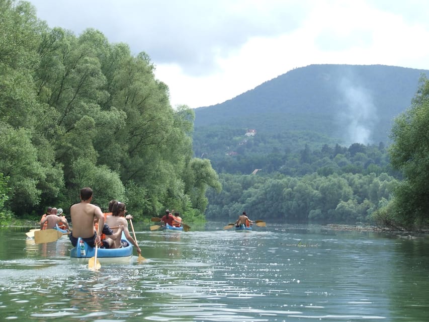 Budapest: Canoeing the Danube w or wo Sauna or Danube Beach - Leaving Budapest for the quieter Danube