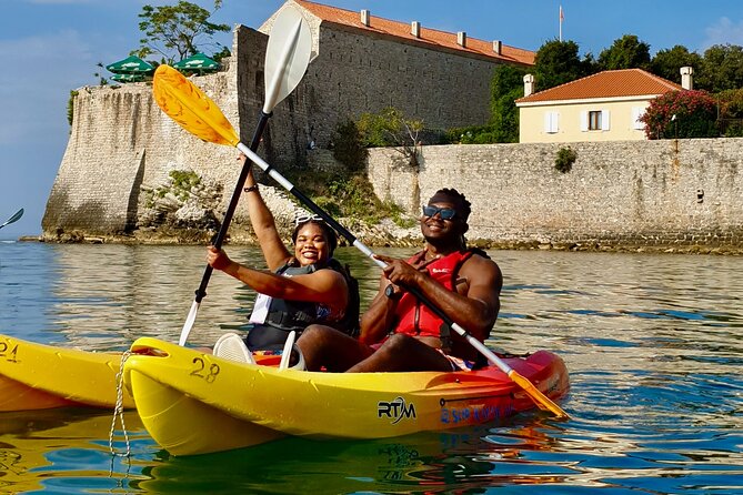 Budva Bay: Kayak & SUP Tour to Coastal Caves - Starting at Slovenska Plaza with a short lesson