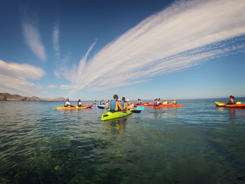 Cabo de Gata: Natural Park Kayaking and Snorkel Excursion - The final hour back to the beach