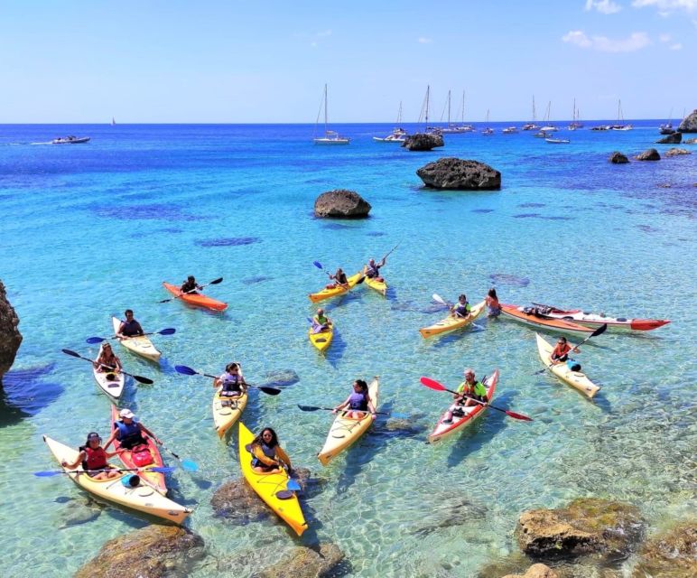 Cagliari: Guided Kayak Excursion in the Gulf of Cagliari - Grotta dei Colombi, Cala Fighera, and the cave section