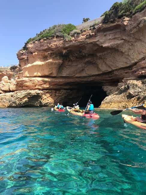 Cala Codolar: Sea & Caves Kayaking Tour with Snorkeling - Snorkeling over Ibiza’s seabed