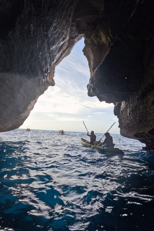 Cala en Porter: Menorca Caves Kayaking Tour & GoPro Photos - Setting out from Cala en Porter