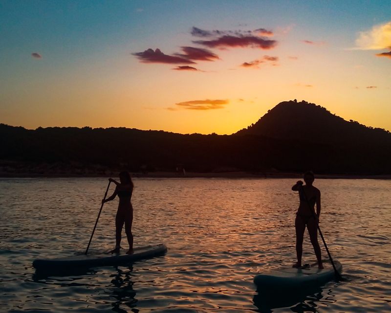 Cala Rajada: Stand Up Paddle Sunset Tour - Watching the sun drop over the bay
