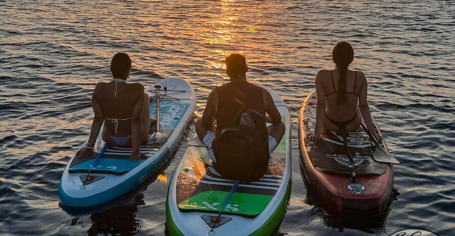 Cala Ratjada: Stand Up Paddle Sunrise Tour - The return paddle and morning swim