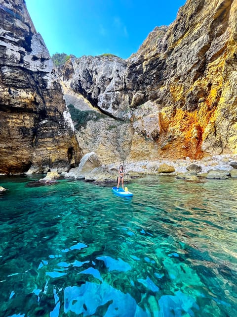 Cala Tango: Marine Reserve Cave & Snorkel Paddle Board Tour - Cala Tango brings the big moment