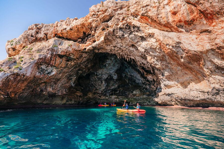 Cala Varques: Guided Sea Caves Kayak & Snorkeling Expedition - Starting at Cala Romantica