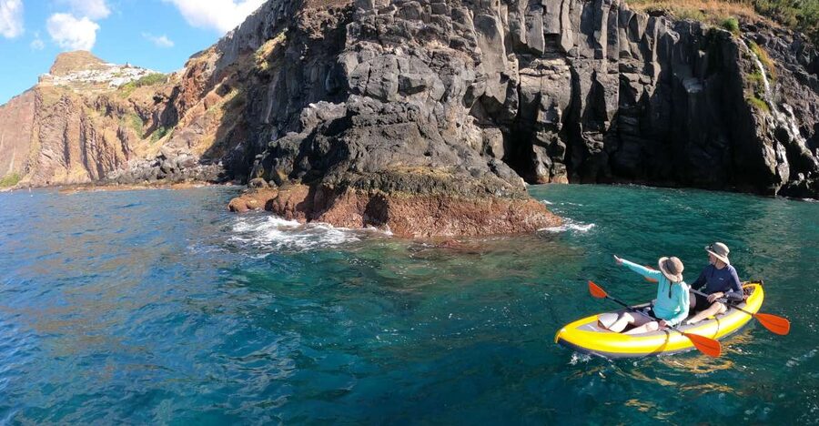 Câmara de Lobos: Private Guided Kayaking Tour in Madeira - Cabo Girão viewed from below