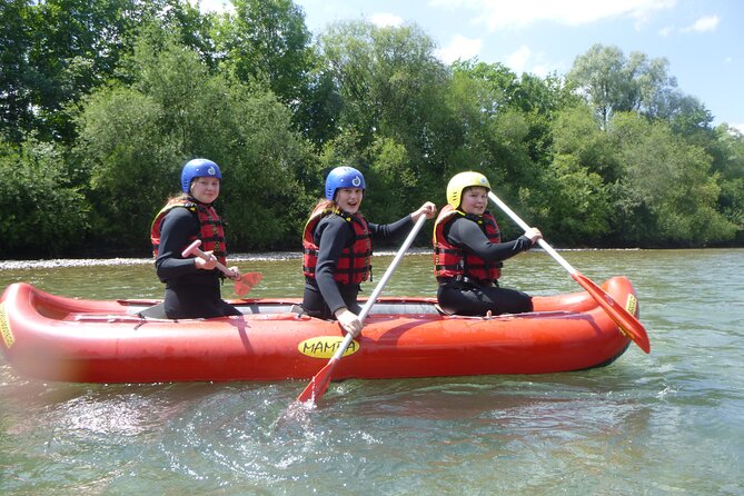 Canoe tour in the Allgäu - Mild rapids, calm water, and river time