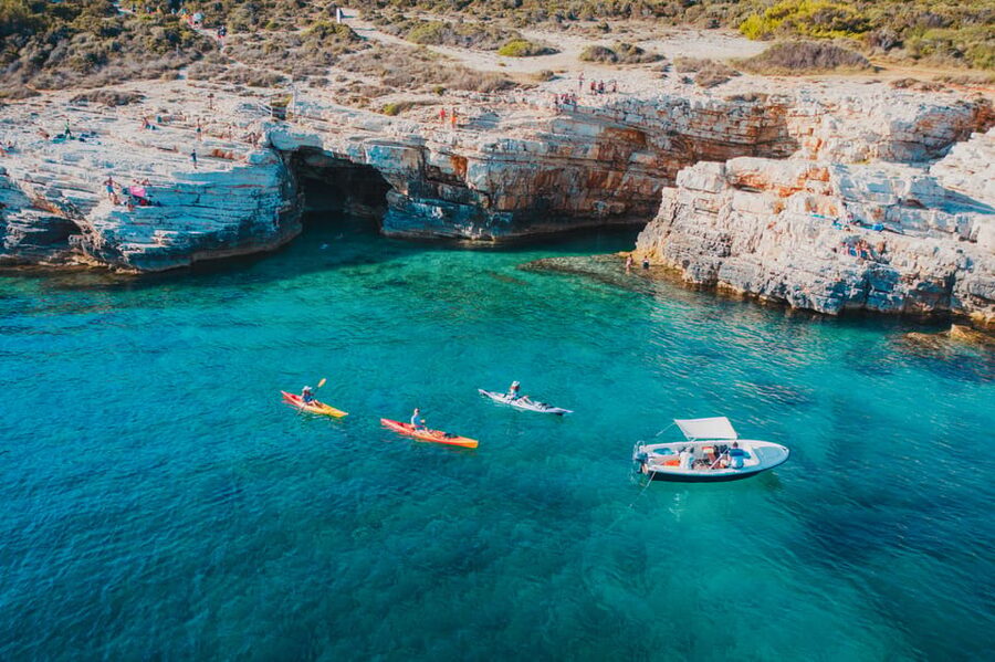 Cape Kamenjak: Cave and Safari Experience by Kayak - The return paddle and the real effort involved
