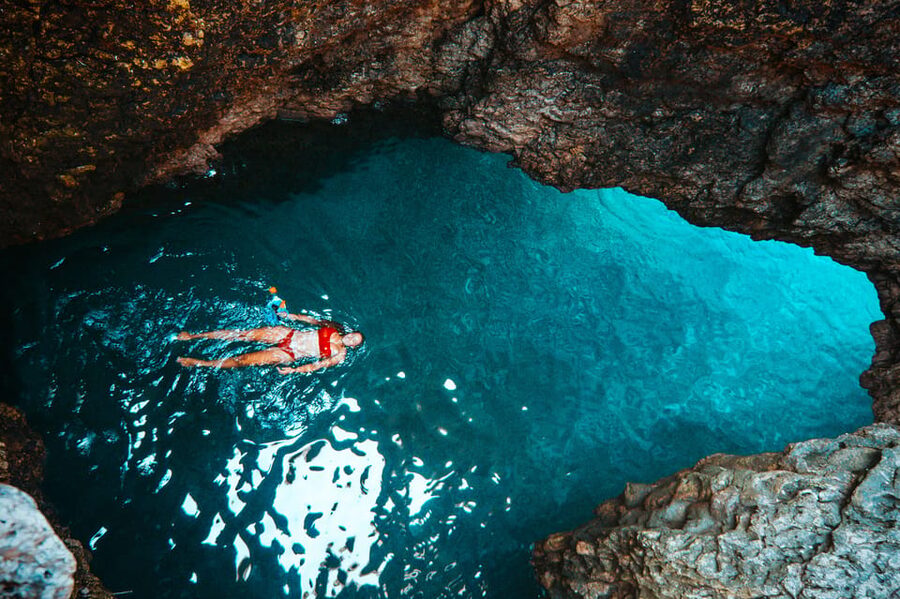 Cape Kamenjak: Kayak Tour with Cave Experience - Entering the Velika Kolombarica sea cave