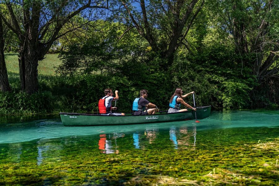 Capestrano: Canadian Canoe Excursion on the Tirino River - Stories of Capestrano and the Warrior Statue