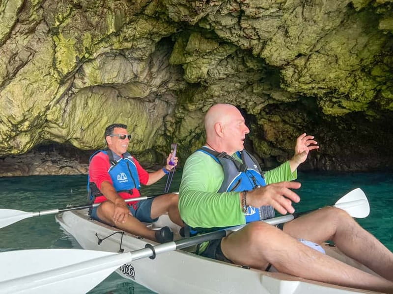 Capri: Caves and Beaches Kayaking Tour with GoPro Photos - Passing beneath the Arch of the Star