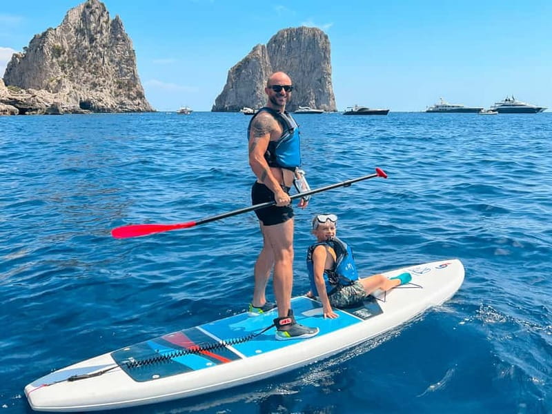 Capri: Caves and Beaches Paddle Board Tour with Photos - The Little Blue Cave and Green Cave