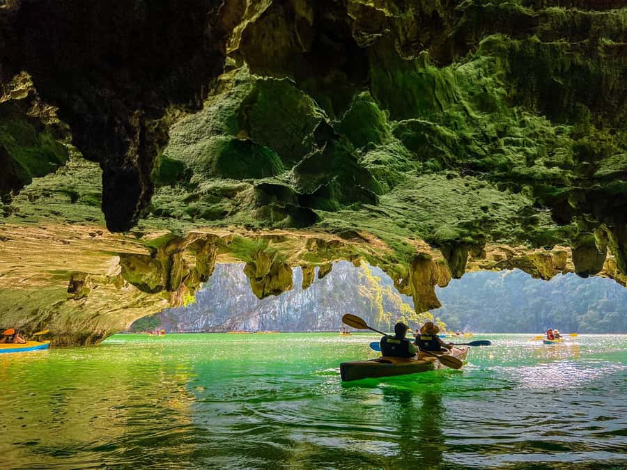 Cat Ba: Lan Ha and Ha Long Bay Boat Tour with Kayaking, Cave - From Cat Ba town to Ben Beo Pier