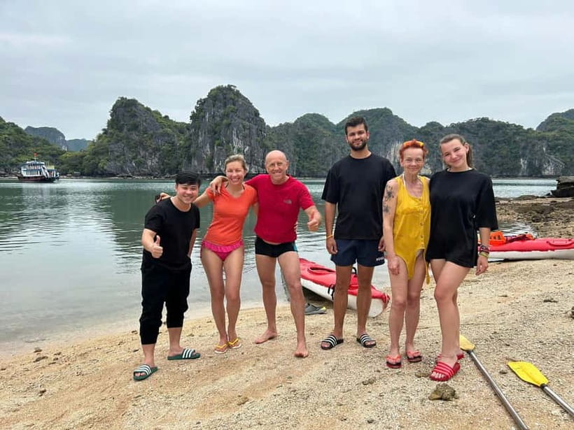CAT BA: LAN HA & HALONG BAY – KAYAK, BIKE, LUNCH, SNORKEL - 1:30 PM to 2:15 PM, deck time before Viet Hai