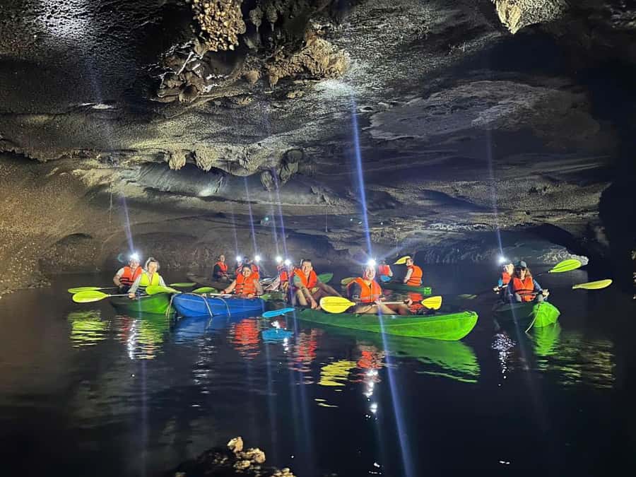 Cat Ba: Night Kayaking with Glowing Plankton - Monkey Island brings the sunset