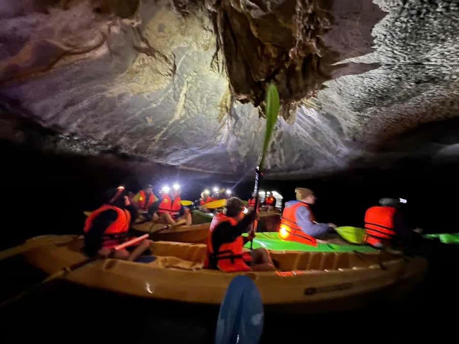 Cat Ba: Night Kayaking with Glowing Plankton - Lan Ha Bay by boat and in the water