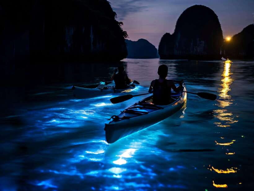 Cat Ba: Sunset and Night kayak with bioluminescent plankton - What the $35 price includes