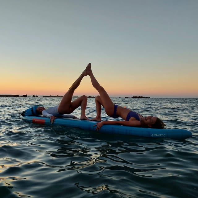 Chania: Morning or Sunset Stand-up Paddleboard Pilates - Wind and weather can change the plan