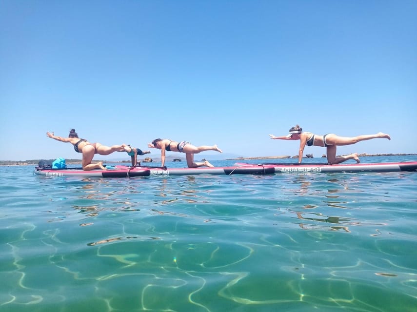 Chania: Morning or Sunset Stand-up Paddleboard Pilates - Pilates with a board beneath you