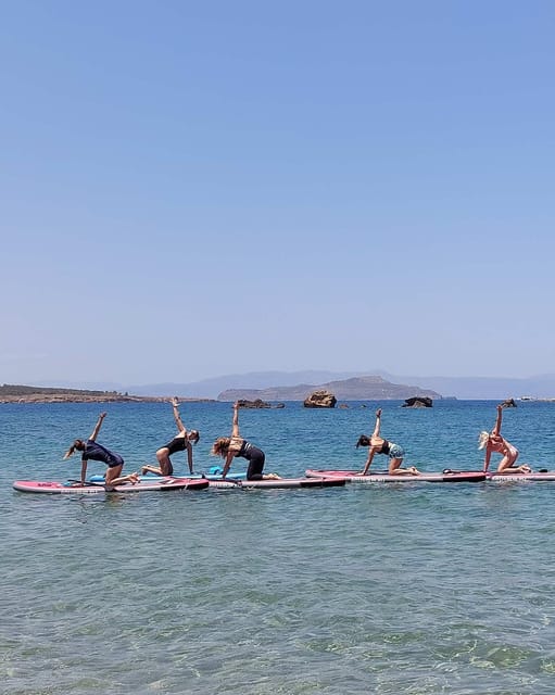 Chania: Morning or Sunset Stand-up Paddleboard Pilates - Photos are a useful part of the package