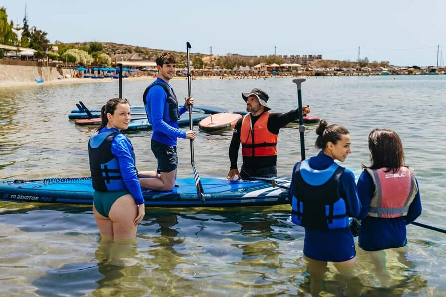 Chania: Stand-Up Paddleboard Small Group Tour - Getting there and preparing for the water