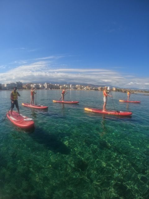 Chania: Stand-up Paddleboard Tour to Lazareta Island - The view back to Chania and the White Mountains