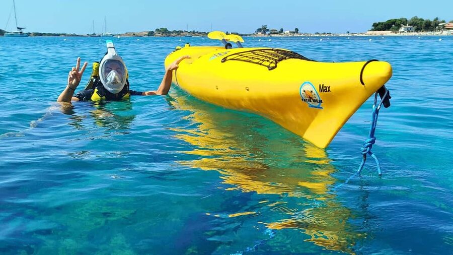 Chia: kayak tour to Tuerredda with snorkeling - The return through the fishermen’s lagoon