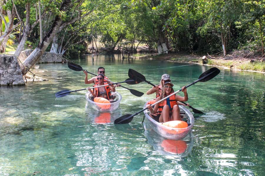 Clear Kayak at Bacalar Lagoon - The 75-minute paddle into the Seven Colors Lagoon
