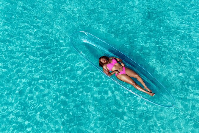 Clear kayak & Bamboo raft ARUBA! Same Day Delivery! PACKAGE DEAL! - Who will enjoy this package most