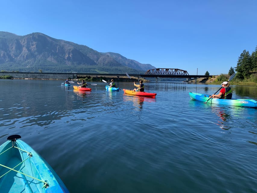 Columbia Gorge Kayak Tour - Returning toward the Columbia River