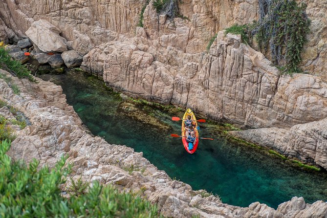Costa Brava Kayak & Snorkel Tour + Picnic from Barcelona - Platja d’Aro: a pebbly launch into the Mediterranean